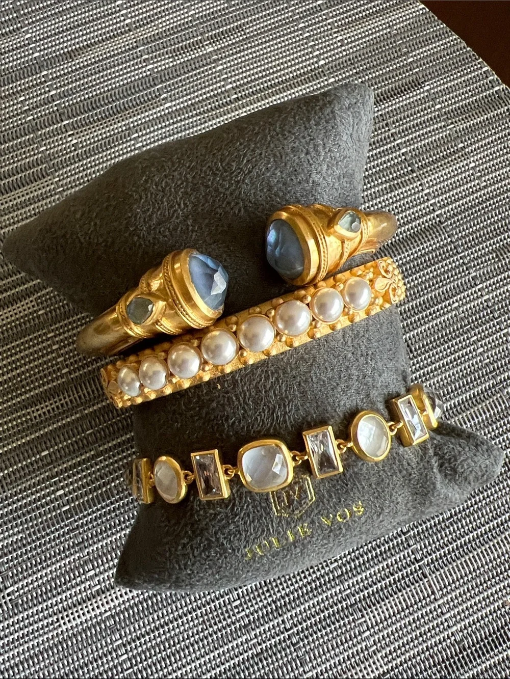 Julie Vos Gold & Crystal Bracelet - Picture 2 of 5